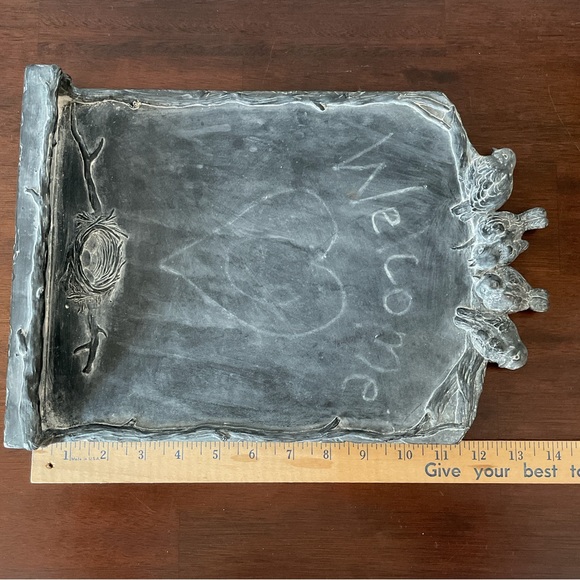 Bird Note Board Chalkboard Wall Decor Home Decoration Blackboard 14”x9 3/4” - Picture 9 of 10